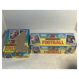 NOS 2 BOWMAN  FOOTBALL WAX  PACKS 1991