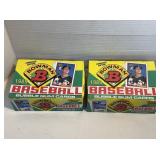 NOS 2 BOWMAN BASEBALL CARD WAX BOXES 1989