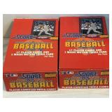 2 NOS 1988 SCORE WAX PACK BOXES SEE DESC.