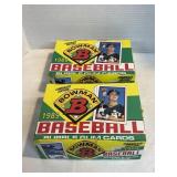 NOS 2 BOWMAN BASEBALL WAX PACK BOXES 1989