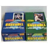 NOS 2 SCORE BASEBALL CARDS WAX BOXES 1991/1989