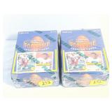 NOS 2 FLEER FOOTBALL TRADING CARD WAX PACKS  1992