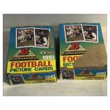 NOS 2 BOWMAN PICTURE CARD WAX PACKS 1991