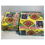 NOS 2 BOWMAN WAX PACK BOXES 1989