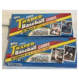 NOS 2 TOPPS BASEBALL WAX PACKS 1992