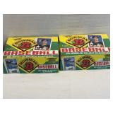 NOS 2 BOWMAN 1989 BASEBALL CARD WAX BOXES