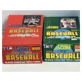 NOS 2 SCORE BASEBALL WAX PACK  BOXES 1991/1988
