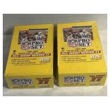 NOS 2 NFL PRO SETS ALL NEW SERIES 2 1990