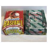 NOS 2 FLEER BASEBALL WAX PAC BOXES 1991/1992