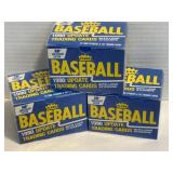 NOS 3 FLEER BASEBALL PACKS TRADING CARDS  1990