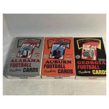 NOS 3 UNIVERSITY TRADING CARDS PACKS 1989
