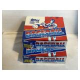 2 NOS 1988 TOPPS MLB THE REAL ONES WAX PACK BOXES