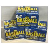 NOS 3 FLEER BASEBALL PACKS TRADING CARDS  1990