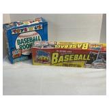NOS 2 TOPPS BASEBALL WAX PACK BOXES 1991