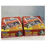 2 NOS DONRUSS 86,88 POP-UP PUZZLE & CARD WAX PACKS