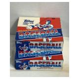 NOS 2 TOPPS BASEBALL WAX PACK BOXES 1988