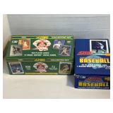 NOS 2 SCORE BASEBALL CARD WAX BOXES 1991/1989