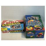 NOS 2 TOPPS BASEBALL WAX PACK BOXES 1989/1995