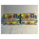 NOS 2 BOWMAN 1989 BASEBALL CARD BOXES