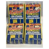 NOS 4 FLEER BASEBALL CARD PACKS 1988