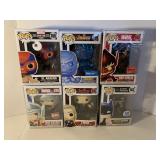 6 ASSORTED POP! FIGURES BY FUNKO