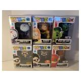 6 ASSORTED POP! FIGURES BY FUNKO