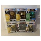 6 ASSORTED POP! FIGURES BY FUNKO