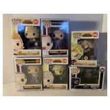 6 ASSORTED POP! FIGURES BY FUNKO