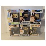 6 ASSORTED POP! FIGURES BY FUNKO
