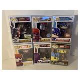 6 ASSORTED POP! FIGURES BY FUNKO
