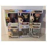 6 ASSORTED POP! FIGURES BY FUNKO