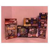 7 ASSORTED VINYL FIGURES & I PHONE CASE SEE DESC.