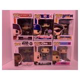 6 ASSORTED POP! FIGURES BY FUNKO