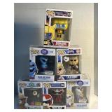 6 ASSORTED POP! FIGURES BY FUNKO