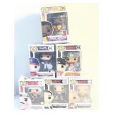 6 ASSORTED POP! FIGURES BY FUNKO