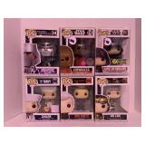 6 ASSORTED POP! FIGURES BY FUNKO