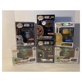 6 ASSORTED POP! FIGURES BY FUNKO