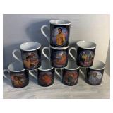 8 1983 STAR TREK COFFEE MUGS SEE DESC.