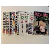 8 ASSORTED COMIC RELATED MAGAZINES SEE DESC.