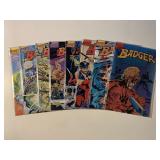 8 FIRST COMICS BADGER #5, 6, 7, 8, 9, 10, 11, 18