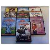 10 ASSORTED UNSEALED DVD