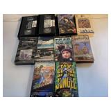 10 ASSORTED VHS MOVIES UNSEALED SEE DESC.