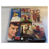 6 ASSORTED VHS MOVIES UNSEALED SEE DESC.
