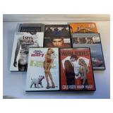 10 ASSORTED UNSEALED DVD