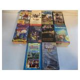 10 ASSORTED VHS MOVIES UNSEALED SEE DESC.