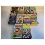 10 ASSORTED VHS MOVIES UNSEALED SEE DESC.