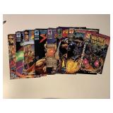 8 ASSORTED MALIBU COMICS SEE DESC.