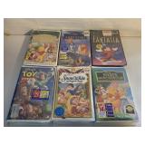 6 ASSORTED VHS MOVIES SEALED SEE DESC. CLAM CASES