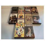 10 ASSORTED VHS MOVIES UNSEALED SEE DESC.