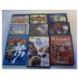 10 ASSORTED UNSEALED DVD